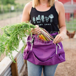 Поясные фартуки для садовых работ и сбора урожая с карманами для хранения и холщовой сумкой MDSGA-7