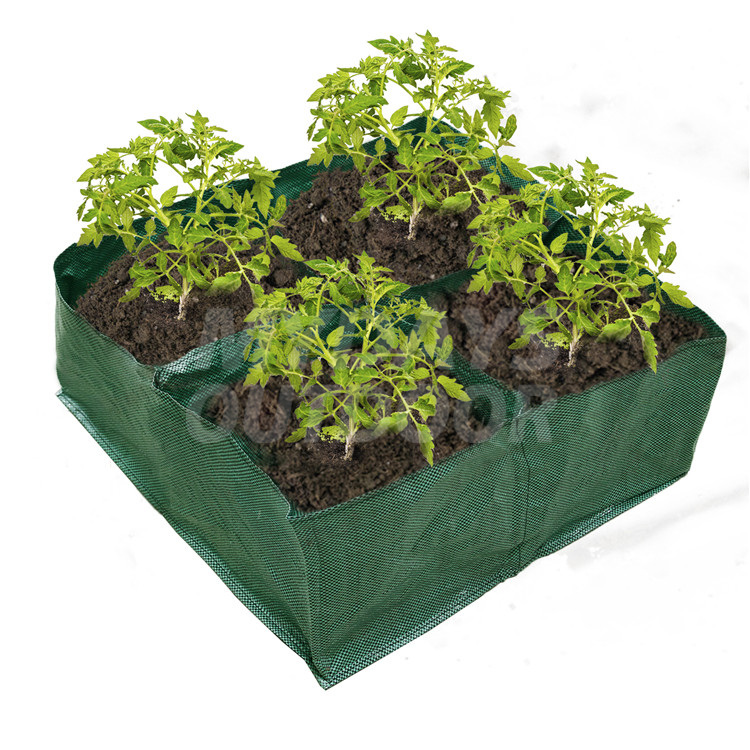 Мешки для выращивания в саду из полиэтиленовой ткани с 4 отделениями MDSGO-11