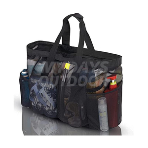 Негабаритная большая пляжная спортивная сумка Сетчатые пляжные сумки и сумки с застежкой-молнией и карманами MDSCB-5