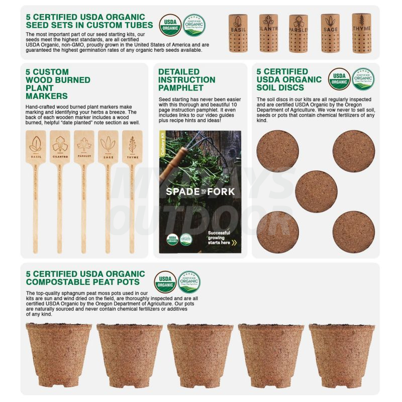 DIY Kitchen Grow Kit Starter Kit для комнатных трав в саду
