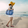 Большая пляжная сумка с застежкой-молнией Пляжная большая сумка-органайзер для женщин с множеством карманов MDSCB-2