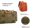 Рюкзак для рыболовных снастей с 4 отсеками для хранения и защитным чехлом от дождя MDSFB-6