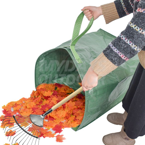 Большой садовый мешок для мусора в виде совка для сбора листьев Мешок для сбора листьев в саду с газоном и бассейном MDSGW-3