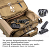 Тактическая сумка для стрельбы, сумка для хранения пистолета, сумка для боеприпасов, аксессуары для огнестрельного оружия MDSHR-9