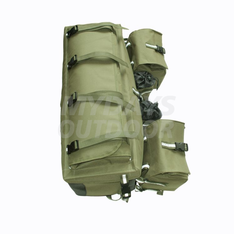 Багажник для квадроцикла Сумка для багажа на заднюю стойку с верхним креплением для банджи-банджи Мягкое дно с несколькими отделениями MDSOB-2