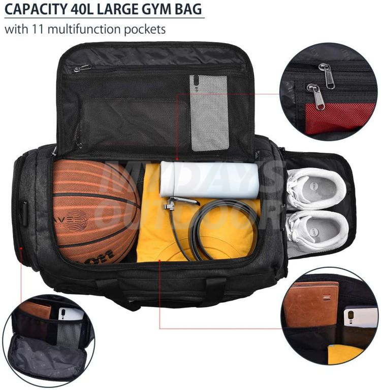 Weekender Night Bag Спортивная спортивная сумка Водонепроницаемые большие спортивные сумки Дорожные вещевые сумки MDSSD-2