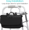 Сумка для переноски инвалидной коляски - сумка для подлокотника для ролятора, органайзер для бокового хранения для пожилых людей MDSOW-6