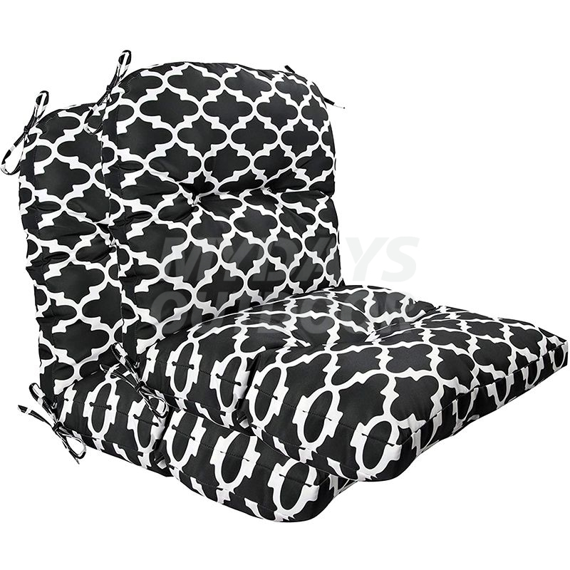 Открытый крытый стул с высокой спинкой Тафтинговые подушки Подушки для сидения патио MDSGE-4