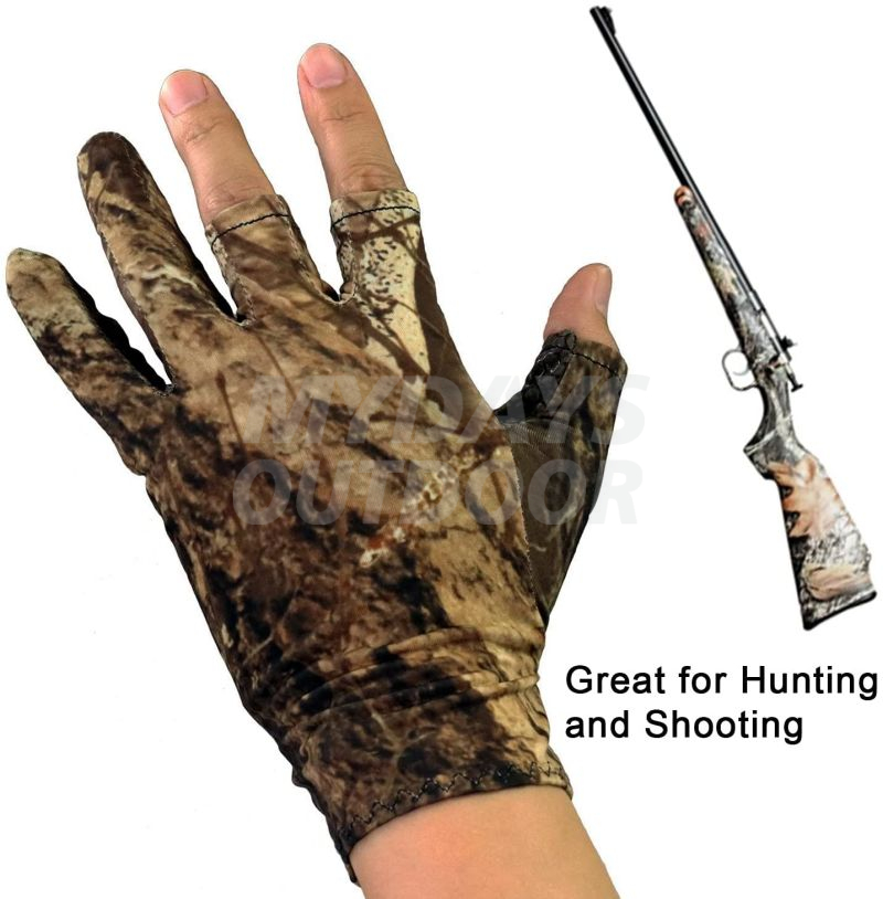 Камуфляжные охотничьи перчатки без пальцев Pro Anti-Slip Защита от солнца MDSHA-18