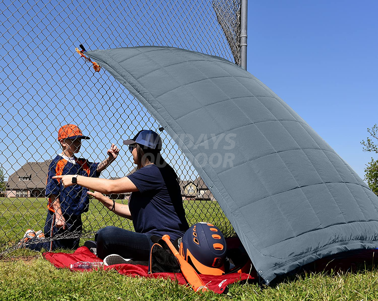 Водонепроницаемое ветрозащитное наружное одеяло с капюшоном для стадиона Кемпинг-пончо MDSCH-4