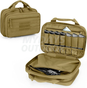 Тактическая сумка для стрельбы из пистолета с 2 пистолетами Мягкий чехол для пистолета MDSHR-4