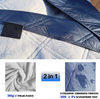 Ветрозащитное теплое флисовое одеяло для кемпинга с капюшоном Стадионное одеяло MDSCM-7