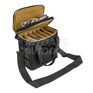 Тактическая сумка для стрельбы из пистолета Делюкс с мягкой подкладкой, сумка для журналов для пистолетов, спортивные сумки с регулируемыми разделителями MDSHR-8