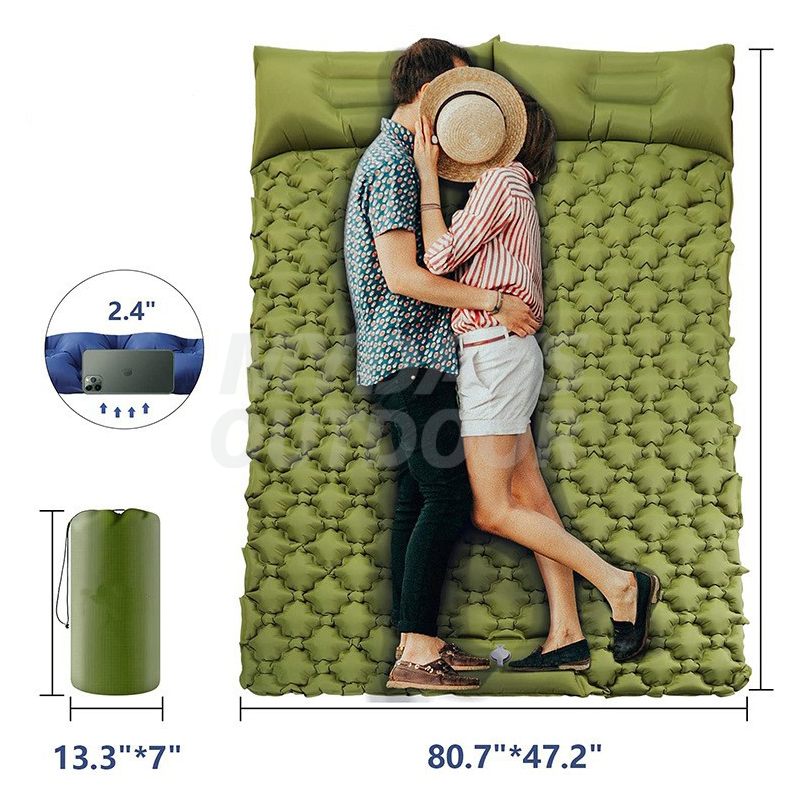 Самонадувающийся спальный коврик для кемпинга - сверхлегкий коврик для кемпинга с подушкой MDSCM-20