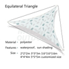 Треугольный солнцезащитный парус для патио УФ-блок для наружных объектов и мероприятий MDSGS-1