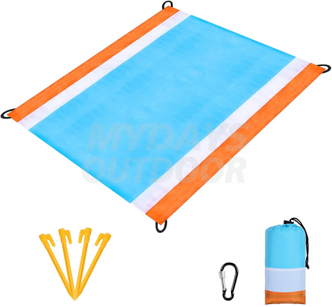 Пляжное одеяло для кемпинга Песчаный негабаритный пляжный коврик Водонепроницаемый легкий коврик для пикника MDSCM-4