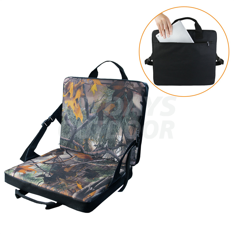 Новое 3D лиственное камуфляжное портативное кресло с подушкой для сиденья стадиона со спинкой для путешествий, кемпинга, охоты, MDSHA-9